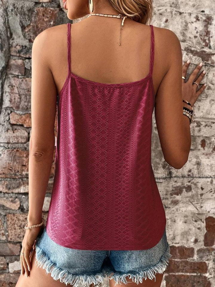 Siena – Lace-Trimmed Sleeveless Summer Top