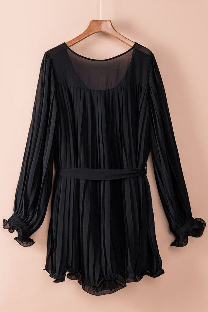 ARIELLA – Elegant Long Sleeve Chiffon Dress
