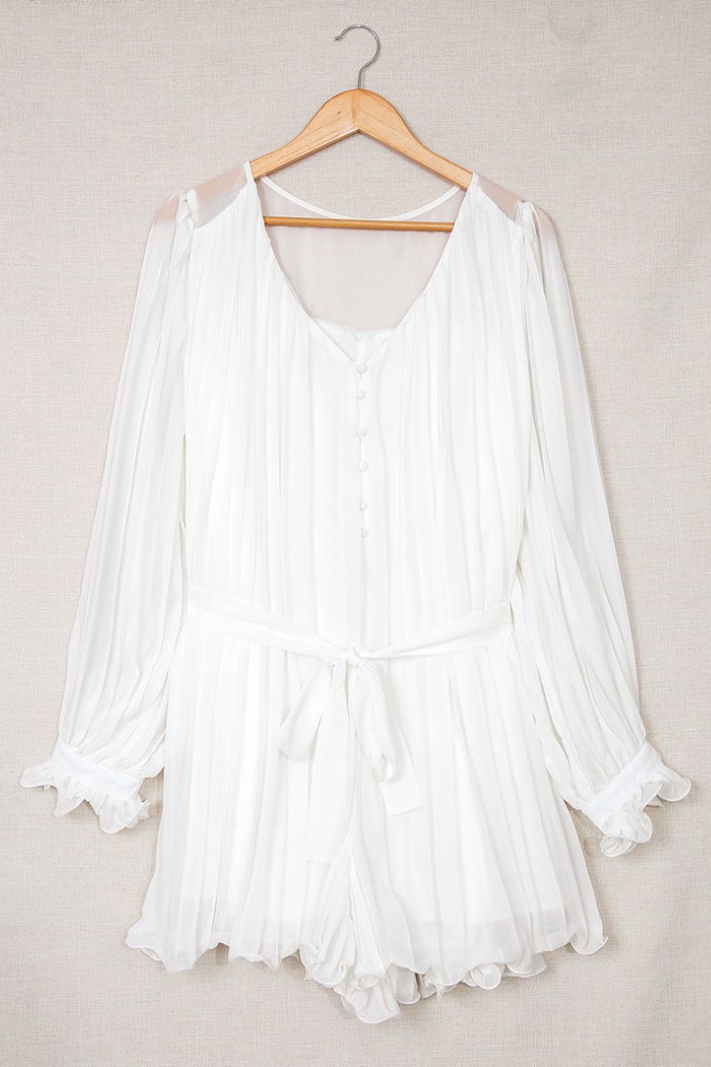 ARIELLA – Elegant Long Sleeve Chiffon Dress