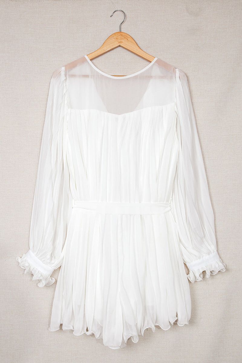 ARIELLA – Elegant Long Sleeve Chiffon Dress