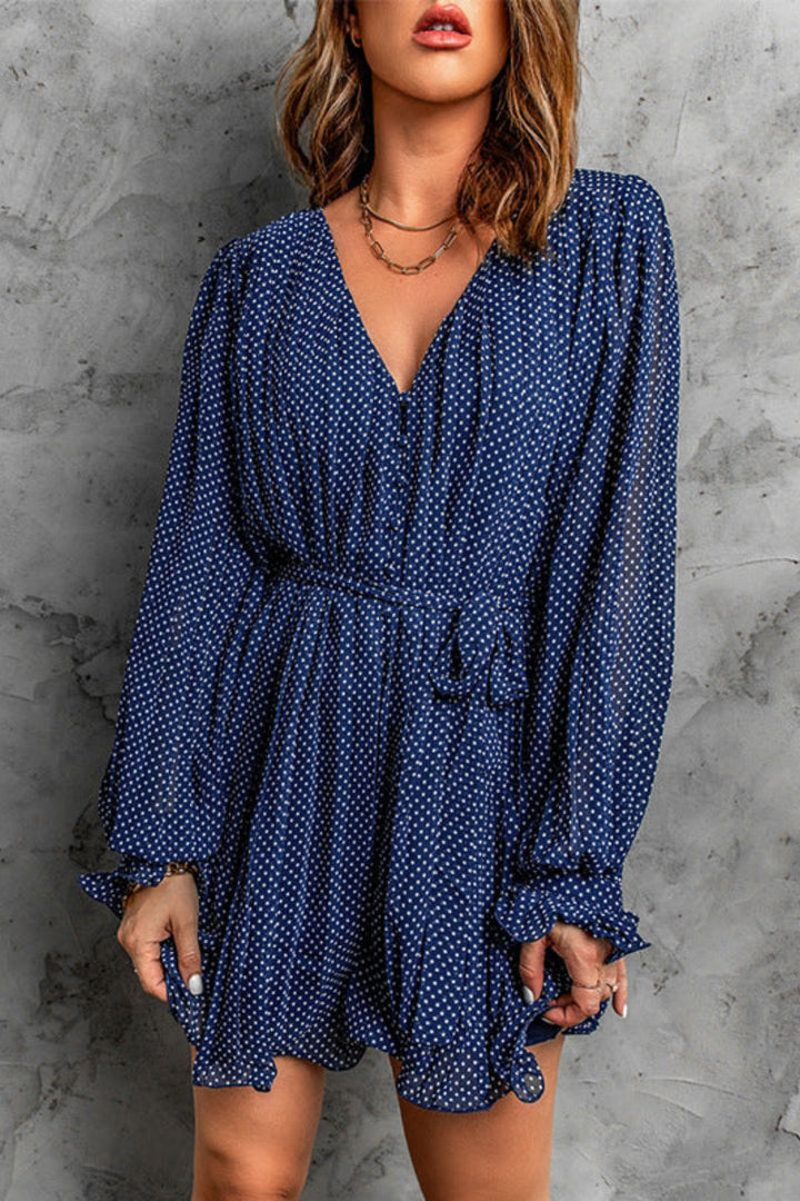 ARIELLA – Elegant Long Sleeve Chiffon Dress