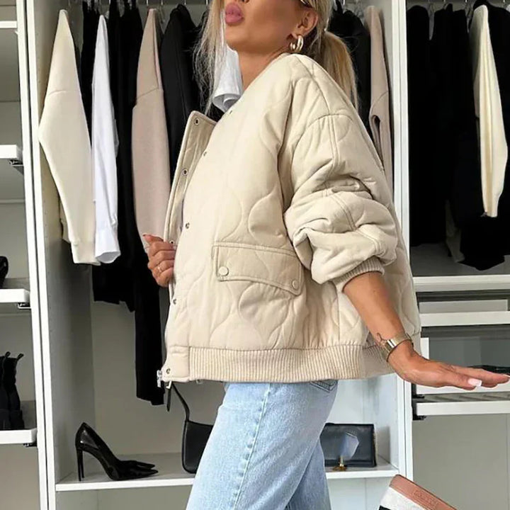 Naya – Quilted Bomber Jacket for Women
