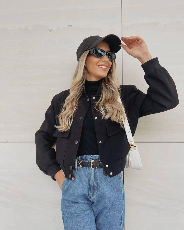 Livia – Cropped Streetstyle Bomber Jacket