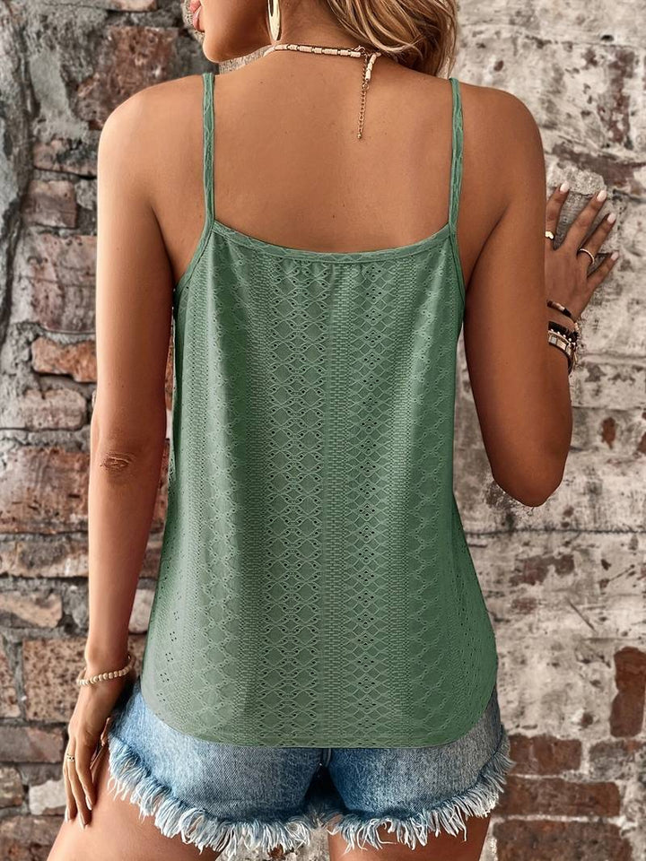 Siena – Lace-Trimmed Sleeveless Summer Top