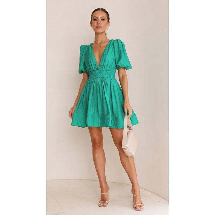 Judy – Puff Sleeve Summer Dress
